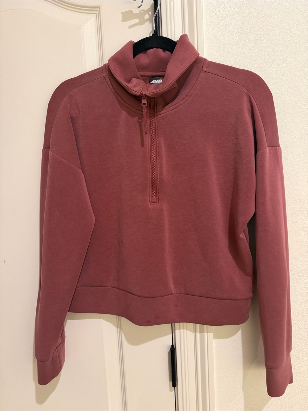 Size small mauve color half zip sweater